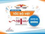 Khuyến mãi nhân dịp sinh nhật Tốc Độ Việt tròn 10 tuổi