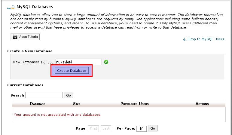 Cài đặt NukeViet 4 trên hosing Cpanel