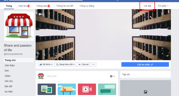 setup fanpage