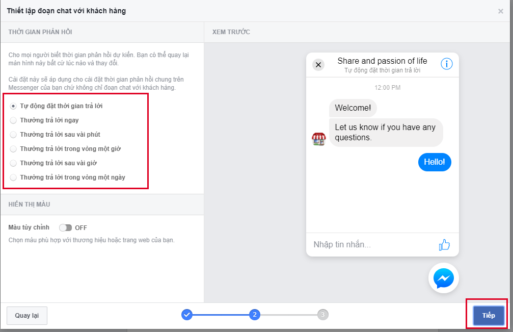 thiet lap doan chat messenger voi khach hang 2 1