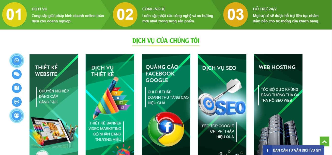 Chèn nút liên hệ và chat facebook, zalo vào website đơn giản!