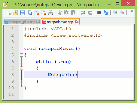 Notepad++ 6.4