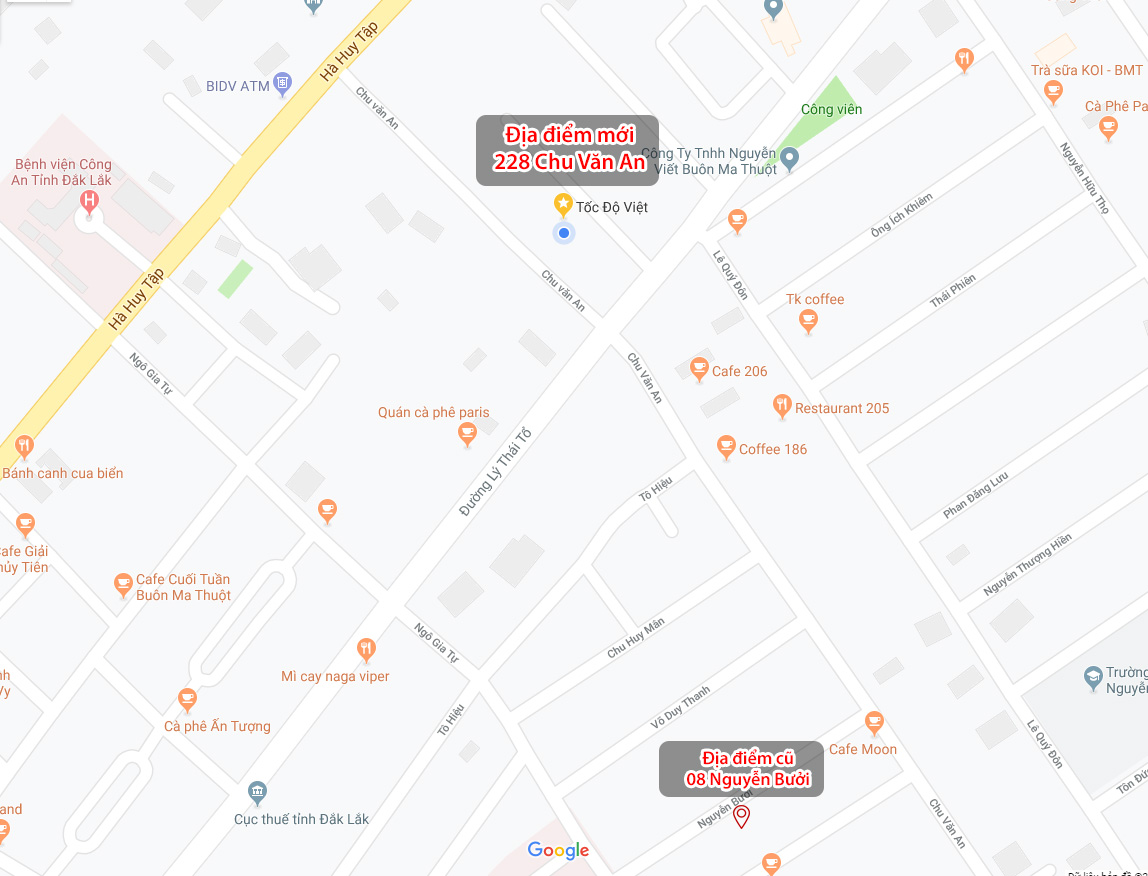 Tốc Độ Việt - Thông báo chuyển địa điểm Văn Phòng Giao Dịch từ ngày 01/07/2019